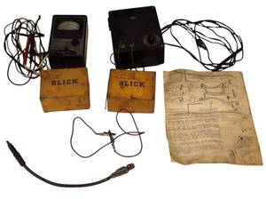 lot 107 image: Vintage - Auto Ranger Alternator & Transistor tester & (2)  Slick Magnets model 41 up to #31083.