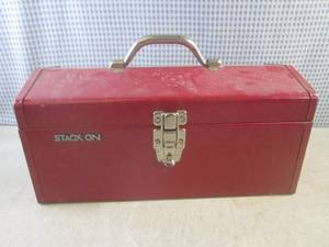 lot 29 image: (A-3) 16 Metal Stack-On Tool Box w...
