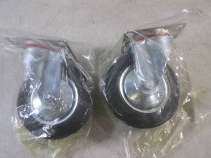 lot 49 image: (BSB) 2 New Heavy-Duty 6 Swivel Ca...