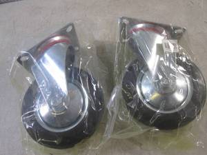 lot 50 image: (BSB) 2 New Heavy-Duty 6 Swivel Ca...