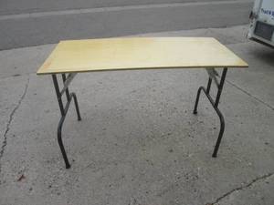 lot 54 image: (RMWS) Handmade Portable Folding Ta...