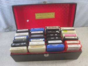 lot 56 image: (EW4) Vintage 8-Track Case with Ass...