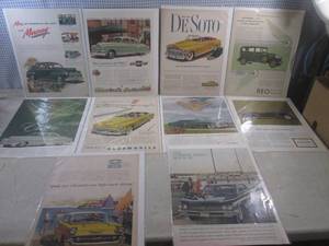 lot 111 image: (EC1) 10 Vintage Car Advertisements...