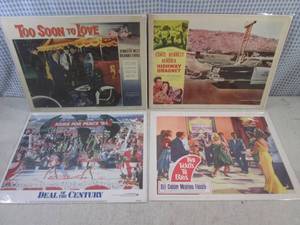 lot 164 image: (EC1) 4 Vintage Movie Theater Lobby...