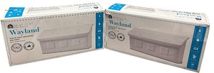 lot 217 image: Wayland White Wall Mounted Mailboxes Bundle, Qty 2