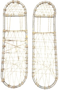 lot 050 image: Traditional Snowshoes, 32 34 X 9 12