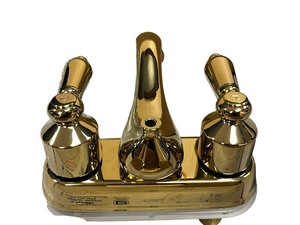 lot 059 image: Polished Brass Sink Faucet
