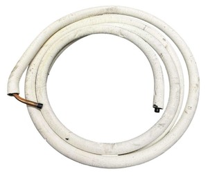 lot 129 image: Copper Wire, 32 Ft 34 X 12 Copper Insulate Copper Line Set