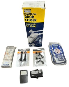 lot 187 image: Door Closer  Keyless Keypad Bundle