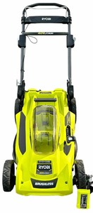 lot 022 image: Ryobi 40V Brushless 20In Cordless Battery Walk Behind Push Lawn Mower with Charger, No Battery No Bag C