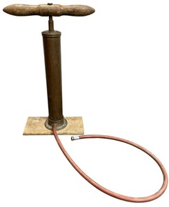 lot 025 image: Antique Brass Bicycle Pump