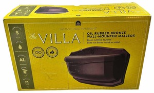 lot 258 image: The Villa Wall-Mounted Mailbox in Oil-Rubbed Bronze