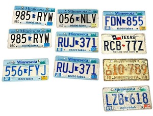 lot 316 image: License Plates for DIY Projects, Collectibles