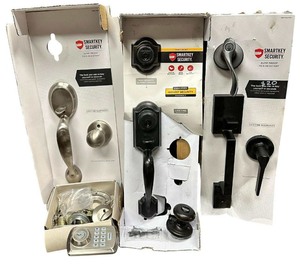 lot 311 image: SmartKey Smart Lock, Key Pad Lock Bundle, Qty 4