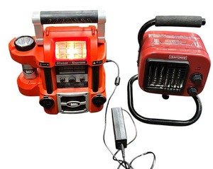 lot 328 image: Black and Decker Storm Station  Craftsman Heater Bundle
