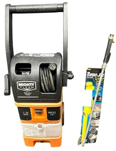 lot 318 image: Mighty Clean MC1800 Electric Pressure Washer 1.6 GPM with Turbo Jet High Pressure Spray Nozzle