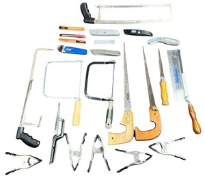 lot 345 image: LARGE SawUtility Knife, Clamp Bundle