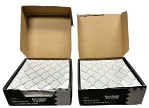 lot 107 image: Tiles-Retro Scallop, Two Boxes