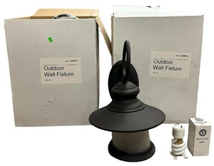 lot 193 image: Outdoor Wall Light Fixture, Qty 2, B