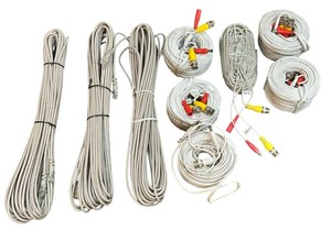 lot 332 image: Video Surveillance Cable Bundle