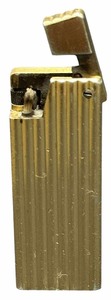 lot 55 image: Vintage Hebew Star of David Le Briquet Cie Gold Striped Lighter