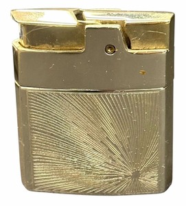 lot 59 image: Vintage Ronson Mini Rover Brushed Gold Tone Lighter
