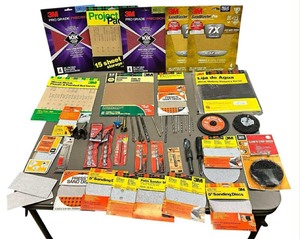 lot 204 image: HUGE Sand paper  Drill Bit Bundle