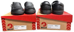 lot 381 image: Two pair SIZE 9 BILLY Footwear mens black leather Lactless Oxford shoes