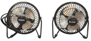 lot 388 image: Lot of two Holmes 4 mini high velocity personal desk fan bundle
