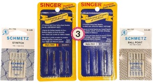 lot 430 image: New Vintage Singer and Schmetz sewing needles