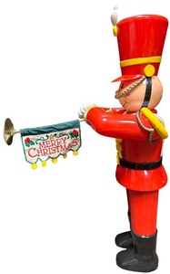 lot 432 image: Vintage Christmas Magic Toy Soldier 1993 Animated Trend masters