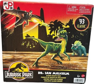 lot 288 image: NEW Jurassic Park 93 Classic Dr. Ian Malcolm Glider Escape Pack