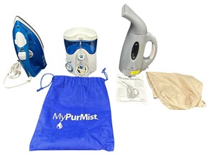 lot 307 image: Waterpik WP-100W Ultra Water FlosserMangano My Little Steamer Go MiniBlackDecker Easy Steam Compact Iron