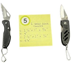 lot 405 image: Performance Tool Folding Pocket KnifeMaxam falcon lockback key chain knife