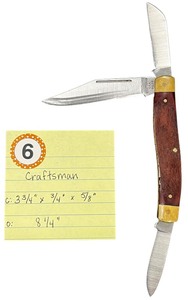 lot 406 image: Beautiful Vintage Craftsman pocket knife 95235