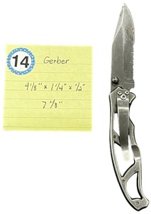 lot 414 image: Collectible Jack KnifeGERBER serrated blade