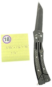 lot 418 image: Collectible style Butterfly folding knife