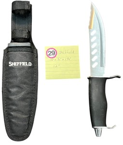 lot 329 image: Collectible Sheffield hunting knife