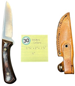 lot 330 image: Collectible Western Cutlery W84 fixed Blade Hunting knife