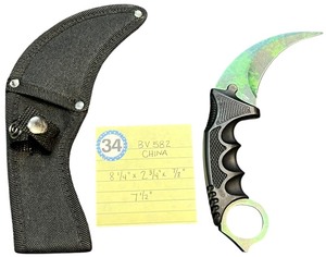 lot 334 image: Gamma Doppler Emerald Karambit Knife