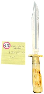 lot 343 image: Vintage bone collector Pakistan knife