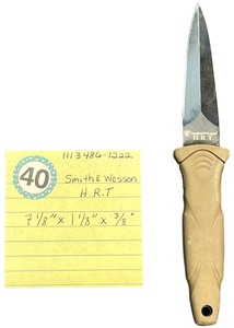 lot 340 image: Smith & Wesson H. R. fixed knife