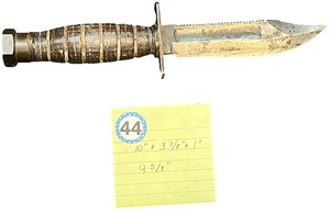 lot 344 image: Vintage BEAUTIFUL 1968 USAF Pilots Survival Knife, Camillus Cutlery