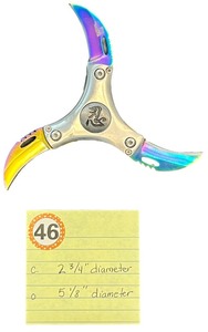 lot 346 image: Collectible Cyclone 3-Bladed Fantasy Folder Knife