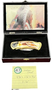 lot 347 image: Franklin Mint Native American-themed collectors knife