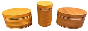 lot 155 image: Wooden Seal Containers Bundle