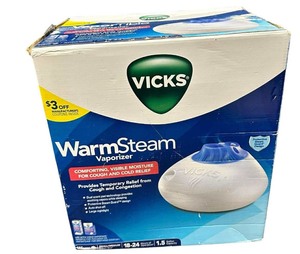 lot 219 image: NEW Vicks WarmSteam Vaporizer with new solution