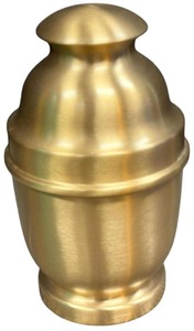 lot 157 image: Spun bronze or brass cremation urn