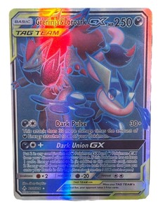 lot 075 image: NEAR MINT Greninja & Zoroark-GX HOLO  BEAUTIFUL