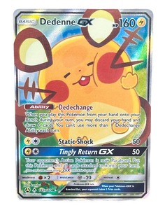 lot 076 image: NEAR MINT Dedenne GX HOLO BEAUTIFUL
